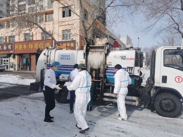 做好人員安全防護，保障餐廚垃圾收運